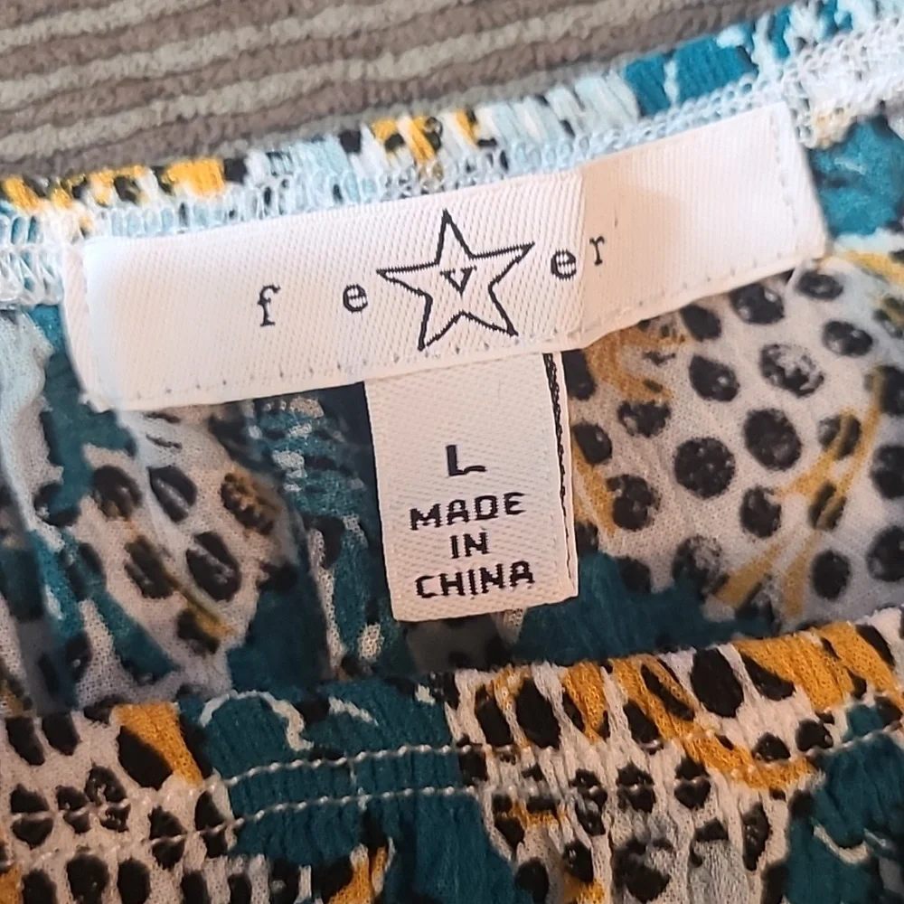 Fever Mixed Prints Blouse - Picture 7 of 12